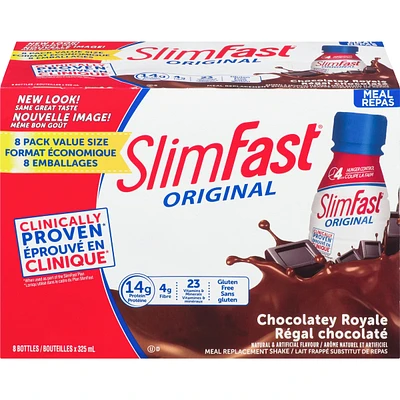 Original Ready to Drink Meal Replacement Shakes with 14g of Protein, 4g of Fibre Plus 23 Vitamins and Minerals