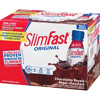 Original Ready to Drink Meal Replacement Shakes with 14g of Protein, 4g of Fibre Plus 23 Vitamins and Minerals