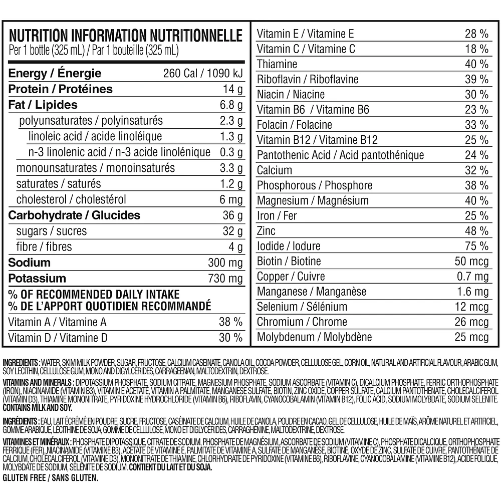 Original Ready to Drink Meal Replacement Shakes with 14g of Protein, 4g of Fibre Plus 23 Vitamins and Minerals