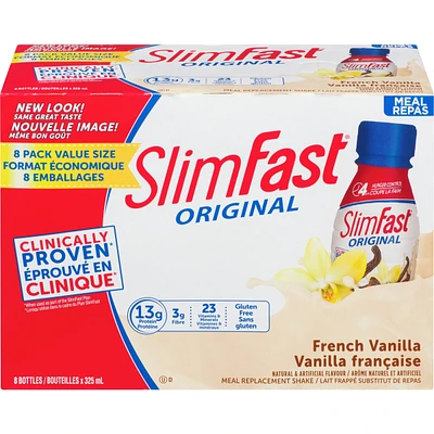 Original Ready to Drink Meal Replacement Shakes with 13g of Protein, 3g of Fibre Plus 23 Vitamins and Minerals