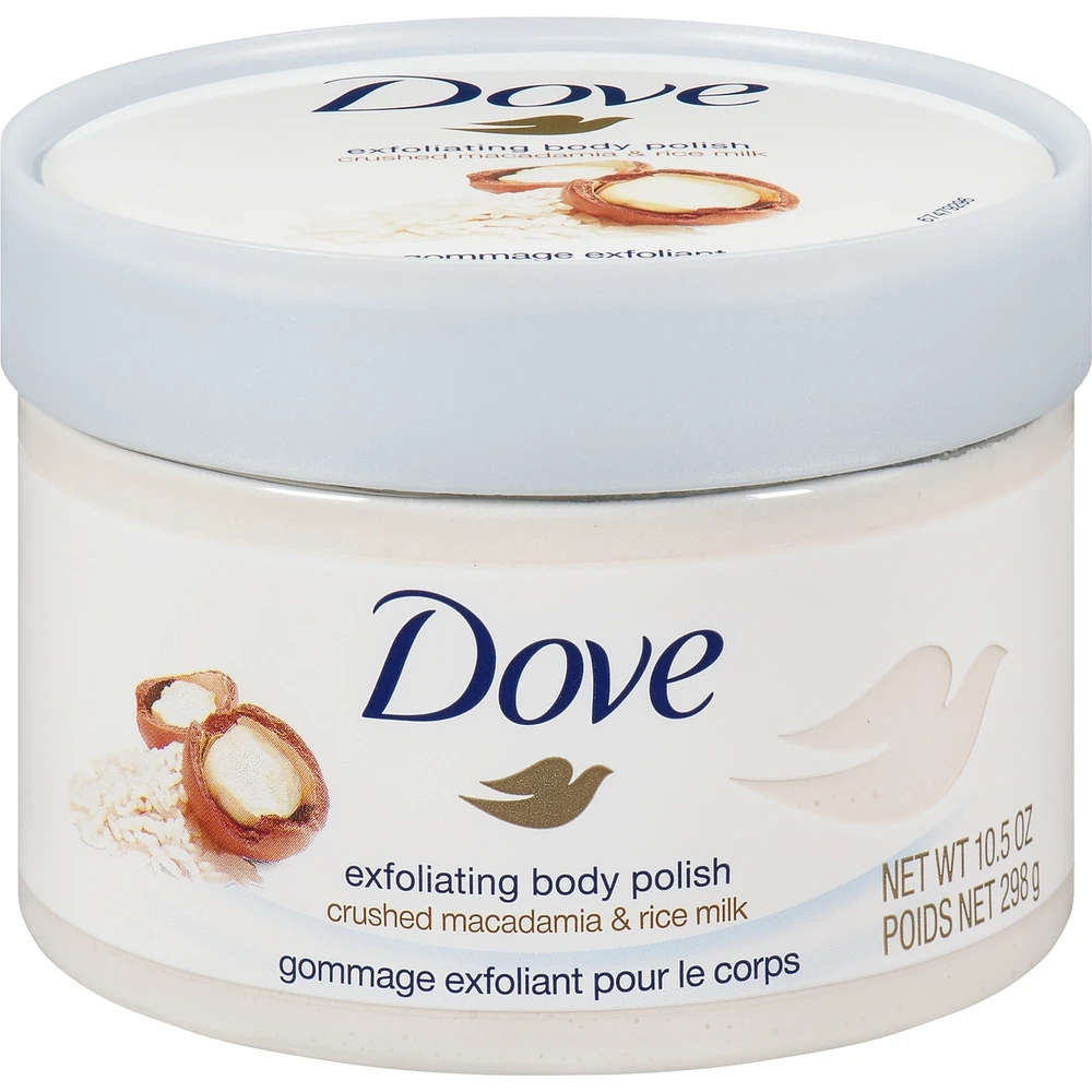 Dove Exfoliating Body Polish Macadamia & Rice Milk 298g