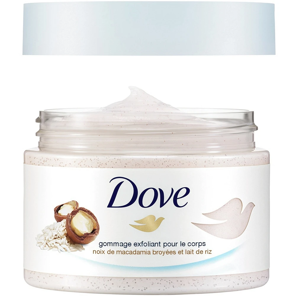 Dove Exfoliating Body Polish Macadamia & Rice Milk 298g