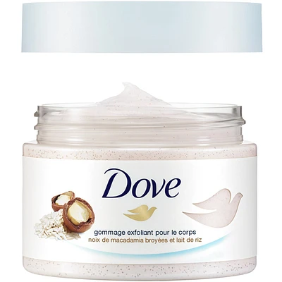 Dove Exfoliating Body Polish Macadamia & Rice Milk 298g