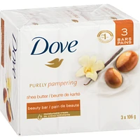 Dove Pampering Beauty Bar for healthy-looking skin Shea Butter and Warm Vanilla 106 g 3 count