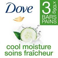 Dove Refreshing Beauty Bar for revitalized skin Cucumber and Green Tea 106 g 3 count