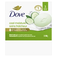 Dove Refreshing Beauty Bar for revitalized skin Cucumber and Green Tea 106 g 3 count