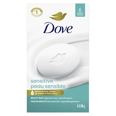 Dove Beauty Bar for Sensitive Skin Care 106 g 6 count