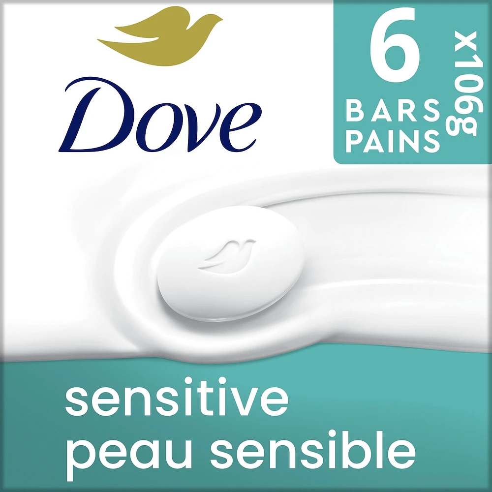 Dove Beauty Bar for Sensitive Skin Care 106 g 6 count