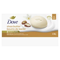 Pain de Beauté plus hydratant qu'un savon Dove  Shea Butter pour une peau douce et soignée 106 g Lot de 6