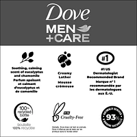 Dove Men+Care Relax Body Wash for a Skin-Strengthening nourishment, Eucalyptus + Cedar Oil with Plant-Based Cleansers and Moisturizers 532 ml