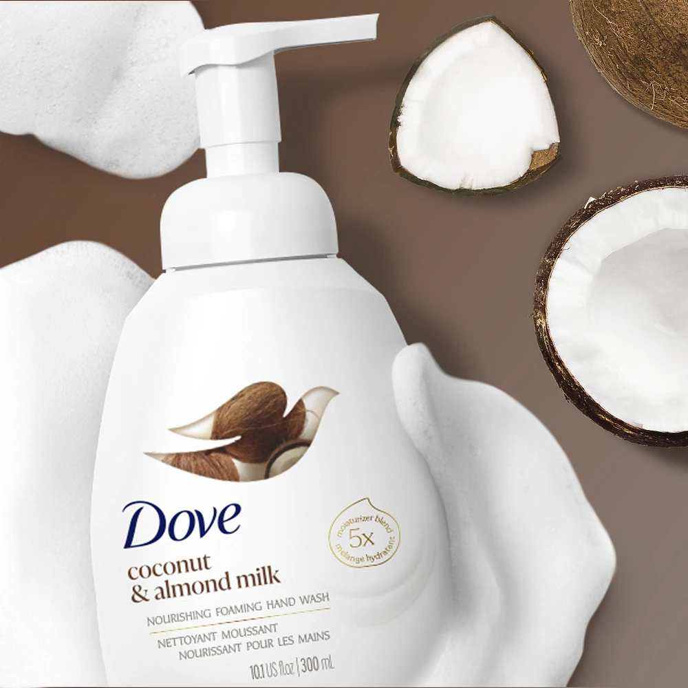 Coconut & Almond Milk Foaming Hand Wash protects skin from dryness, nourishes skin 10 layers deep