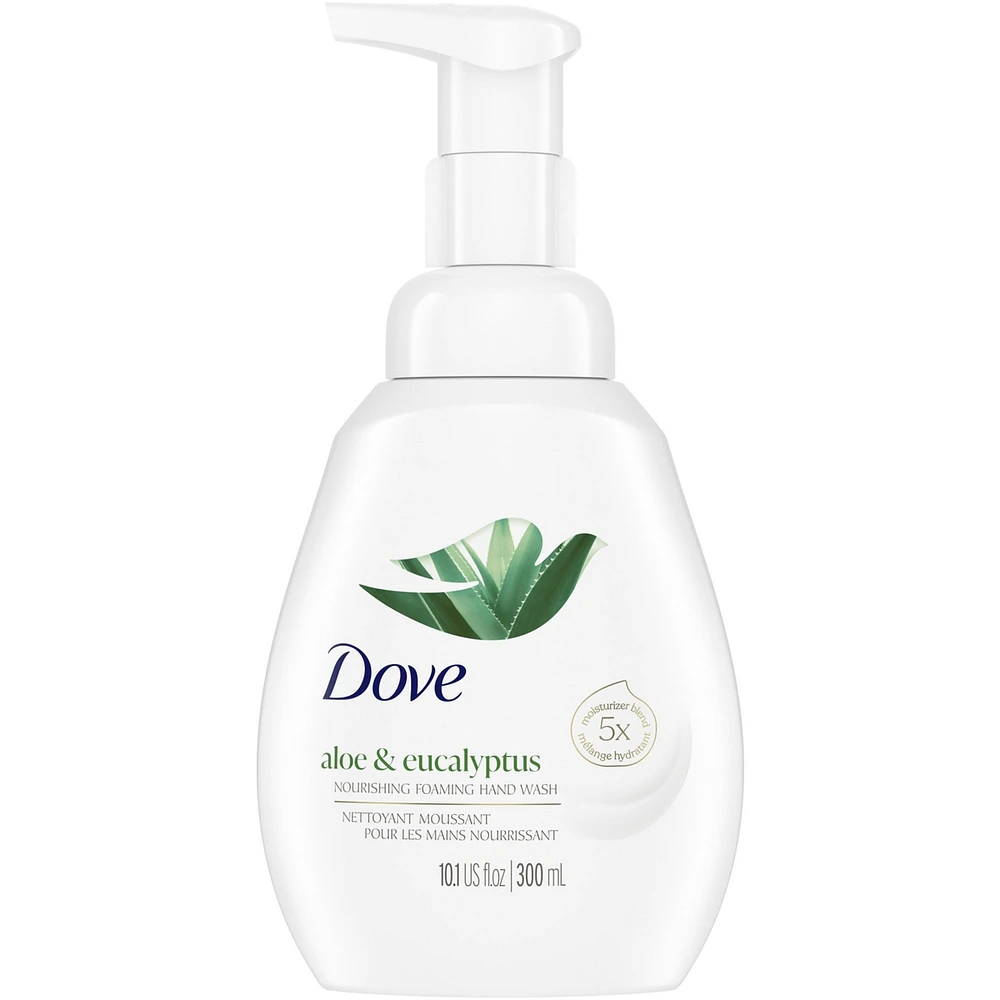 Aloe & Eucalyptus Foaming Hand Wash protects skin from dryness, nourishes skin 10 layers deep