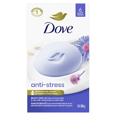 Beauty Bar Gentle Cleanser Moisturizes To Calm Skin Anti-Stress Cream Bar Gentle Bar Soap Cleanser Made With 1/4 Moisturizing Cream