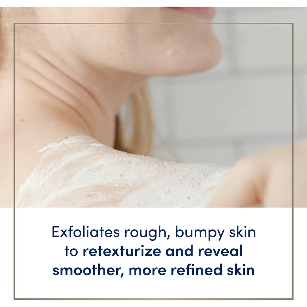 Body Love Body Scrub for rough, bumpy skin Exfoliate Away body scrub with AHAs for silky smooth skin