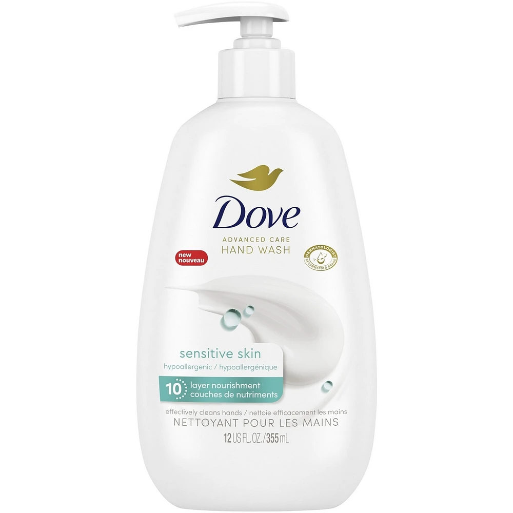 Advanced Care Sensitive Skin Hand Wash for soft, smooth skin nourishes skin 10 layers deep