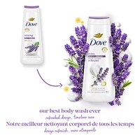 Relaxing Body Wash for renewed, healthy-looking skin Lavender Oil & Chamomile gentle body cleanser nourishes skin