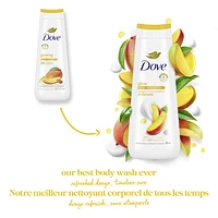 Glowing Body Wash for renewed, healthy-looking skin Mango & Almond Butters gentle body cleanser nourishes the skin
