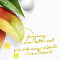 Glowing Body Wash for renewed, healthy-looking skin Mango & Almond Butters gentle body cleanser nourishes the skin