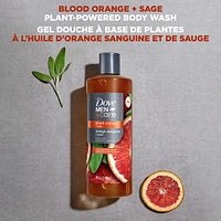 Men+Care  Uplift Body Wash for Skin-Strengthening nourishment Blood Orange + Sage with Plant-Based Cleansers and Moisturizers