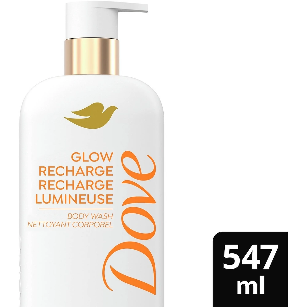 Exfoliating Body Wash Energizes & illuminates skin Glow Recharge body cleanser with 3% brightening serum with vitamin C