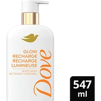 Exfoliating Body Wash Energizes & illuminates skin Glow Recharge body cleanser with 3% brightening serum with vitamin C