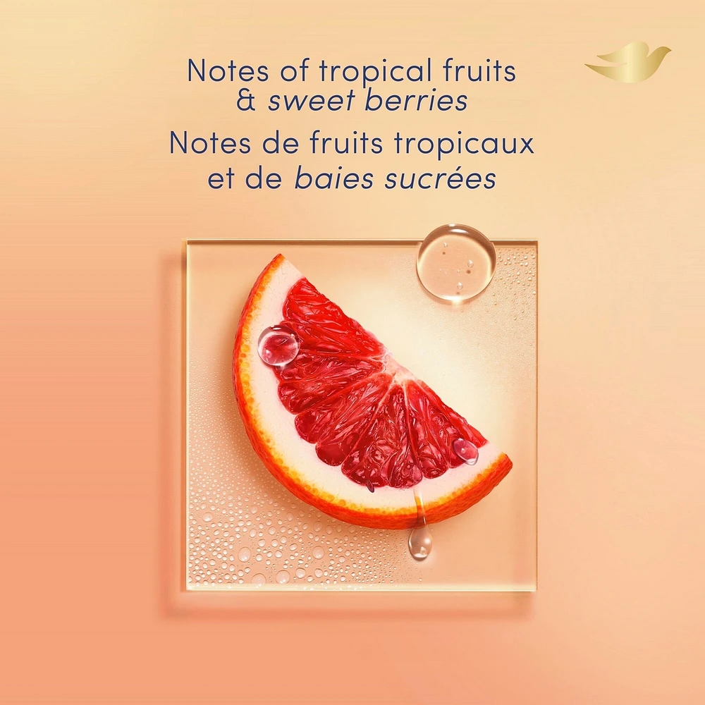 Exfoliating Body Wash Energizes & illuminates skin Glow Recharge body cleanser with 3% brightening serum with vitamin C