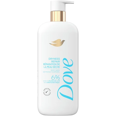 Body Wash Actively drenches dry skin Dryness Repair 6% hydration serum with hyaluronic acid