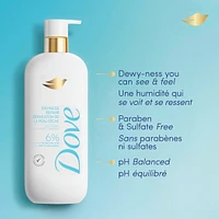 Body Wash Actively drenches dry skin Dryness Repair 6% hydration serum with hyaluronic acid
