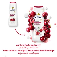 Body Wash for Renewed, Healthy-Looking Skin Revitalizing Cherry & Chia Milk Gentle Body Cleanser with 24hr Renewing MicroMoisture