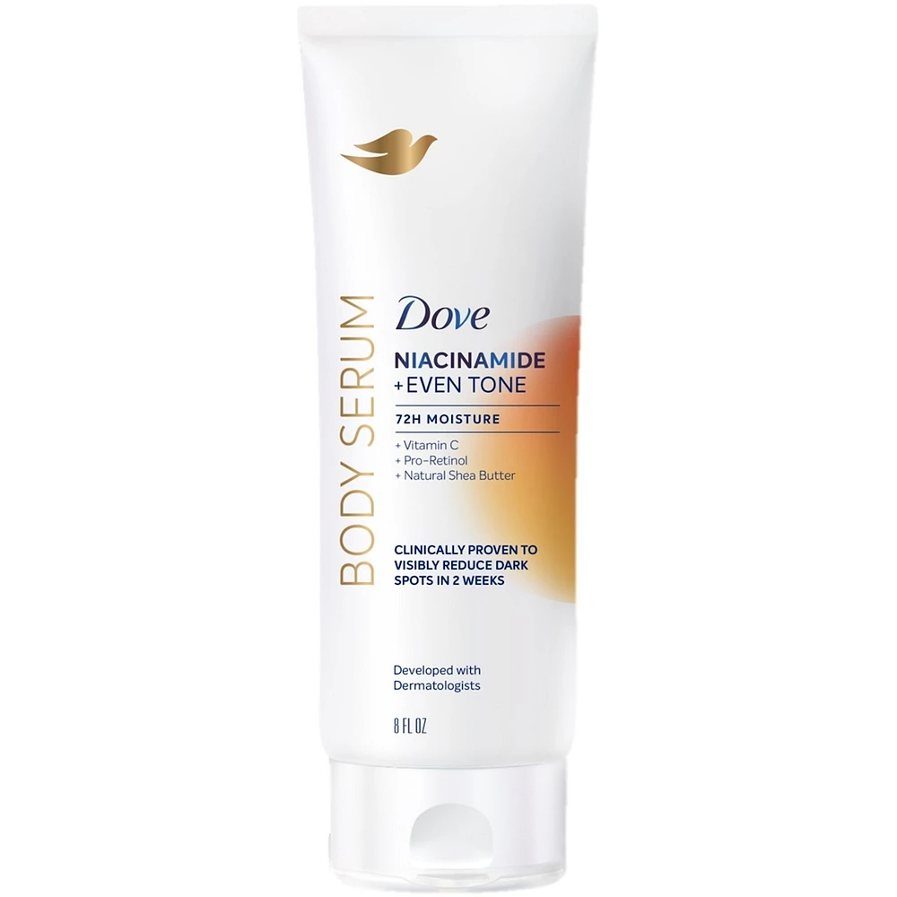 Dove Cream Body Serum Niacinamide + Even Tone for Dark Spots and Uneven To Pro-Retinol and Shea Butter 237mL