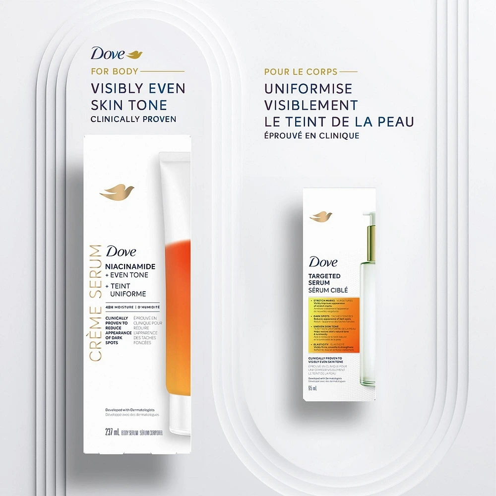 Dove   Cream Body Serum Niacinamide + Even Tone for Dark Spots and Uneven To Pro-Retinol and Shea Butter   237mL