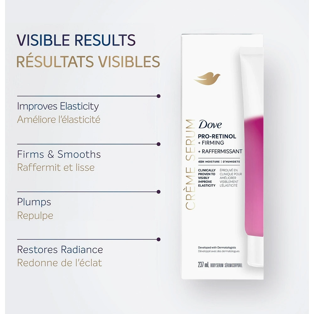 Dove   Cream Body Serum Pro-Retinol + Firming for Elasticity and Firmness, w    237mL