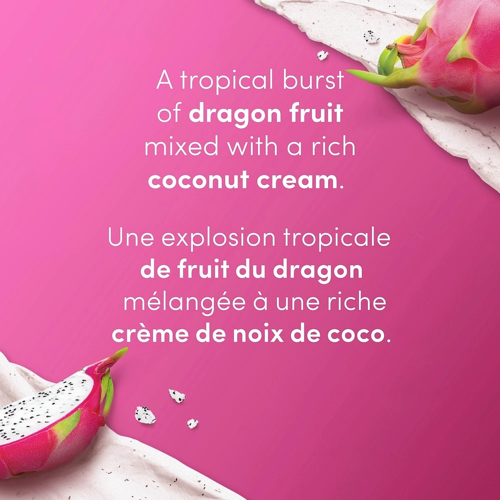 Dove  Body Scrub  For SIlky Smooth Skin Dragon Fruit & Coconut Cream Body Scrub Exfoliates and Provides Lasting Nourishment 425 g