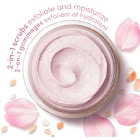 Dove  Body Scrub for Visibly Silky-Smooth, Nourished Skin, Himalayan Salt & Rose Oil with ¼ Moisturizing Cream, 425g