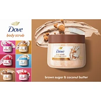 Dove  Body Scrub For Silky Smooth Skin, Brown Sugar & Coconut Butter Exfoliates & Restores Skin's Natural Nutrients, 425g