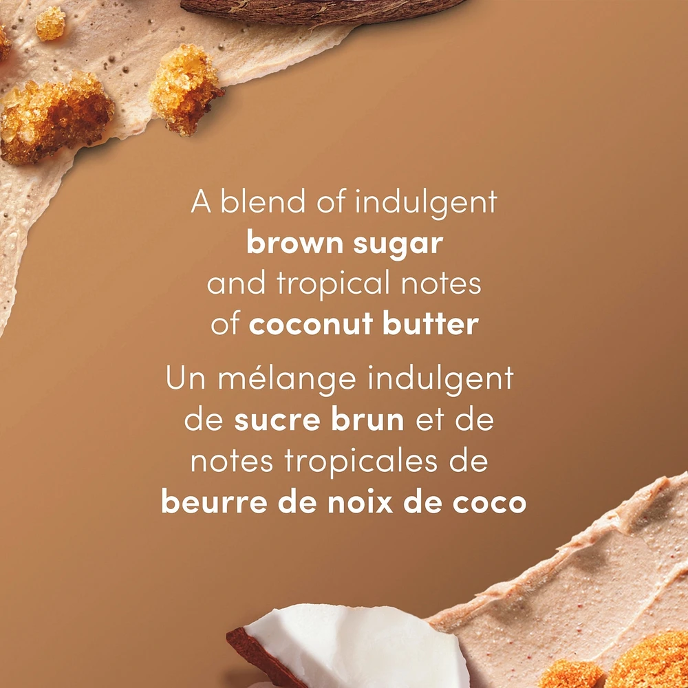Dove  Body Scrub For Silky Smooth Skin, Brown Sugar & Coconut Butter Exfoliates & Restores Skin's Natural Nutrients, 425g