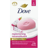 Dove  Bar Soap for Deep Nourishment, Replenishing Dragon Fruit & Coconut Cream, for Calm, Replenished Skin 106 g 6 Count