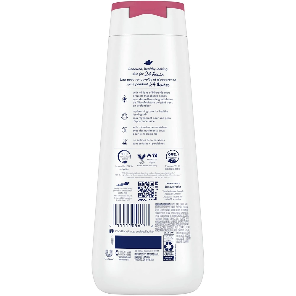 Dove  Body Wash for Healthy Looking Skin, Replenishing Dragon Fruit & Coconut Cream, with 24hr Renewing MicroMoisture, 591 ml