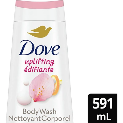 Dove  Body Wash for Hydrated, Healthy Looking Skin, Uplifting Sakura Blossom & Yuzu, with 24hr Renewing MicroMoisture, 591 ml
