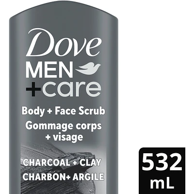 Dove Men+Care  Body and Face Wash  Purifying Charcoal + Clay for Men with 24-Hour Nourishing Micromoisture Technology 532 ml