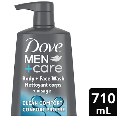 DOVE MEN+CARE Men+Care Refreshing Extra Fresh Body and Face Wash with 24-Hour Nourishing Micromoisture Technology Body Wash for Men  with Pump 710 ml