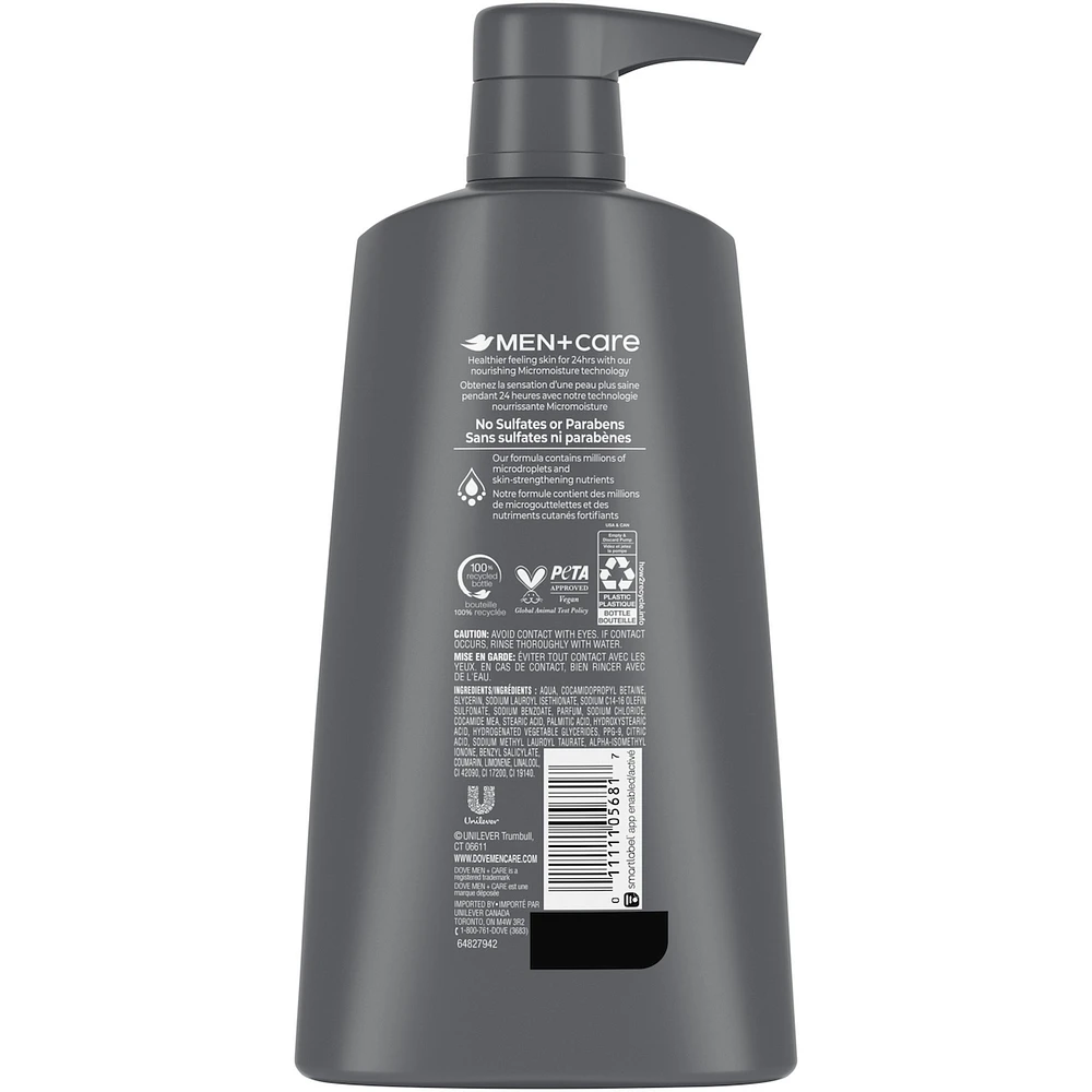 DOVE MEN+CARE Men+Care Refreshing Extra Fresh Body and Face Wash with 24-Hour Nourishing Micromoisture Technology Body Wash for Men  with Pump 710 ml