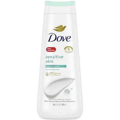 Sensitive Skin Body Wash for renewed, healthy-looking skin Hypoallergenic gentle body cleanser nourishes the skin
