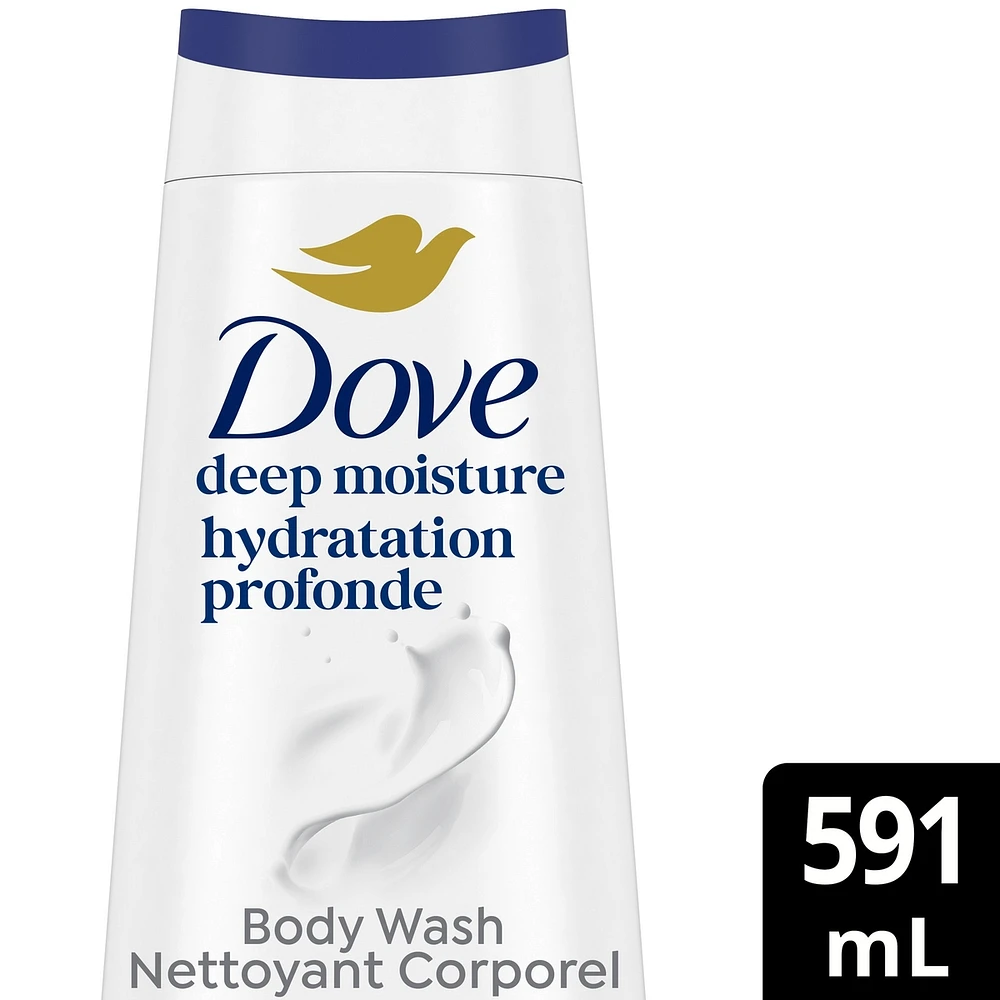 Deep Moisture Body Wash for nourishing the driest skin gentle body cleanser deeply moisturizes the skin