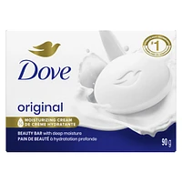 Dove Beauty Bar Gentle Skin Cleanser Moisturizing for Gentle Soft Skin Care Original Made With 1/4 Moisturizing Cream, 90g