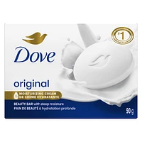 Dove Beauty Bar Gentle Skin Cleanser Moisturizing for Gentle Soft Skin Care Original Made With 1/4 Moisturizing Cream, 90g
