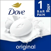 Dove Beauty Bar Gentle Skin Cleanser Moisturizing for Gentle Soft Skin Care Original Made With 1/4 Moisturizing Cream, 90g