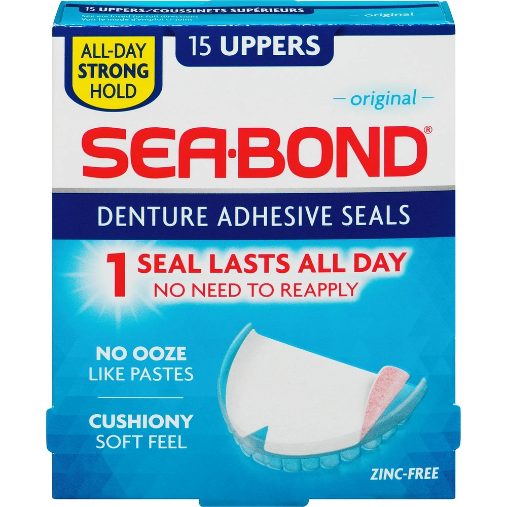 SEA BOND Denture Adhesive Seals Upper