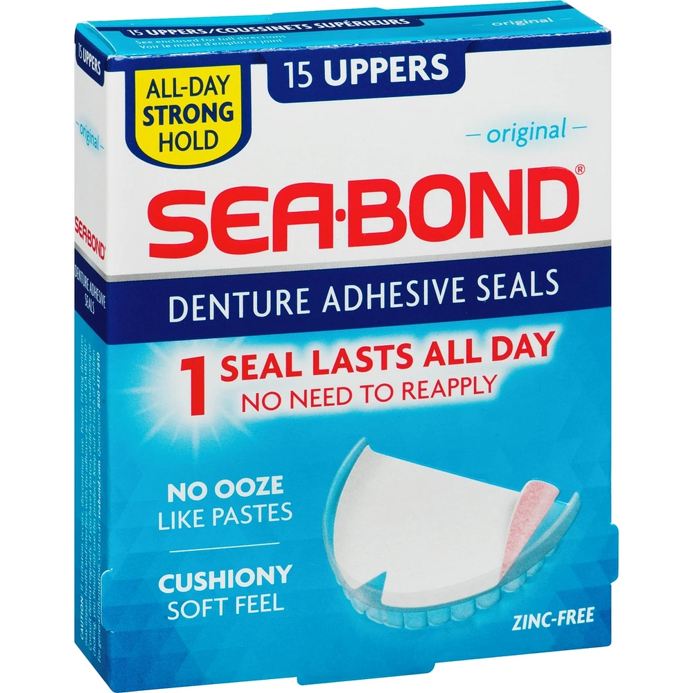 SEA BOND Denture Adhesive Seals Upper