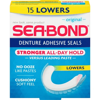 SEA BOND Denture Adhesive Seals Lower